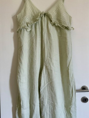 Asos Design καλοκαιρινή ολόσωμη φόρμα σαν καινούργιο, βαμβακερή, φυστικί, M-XL