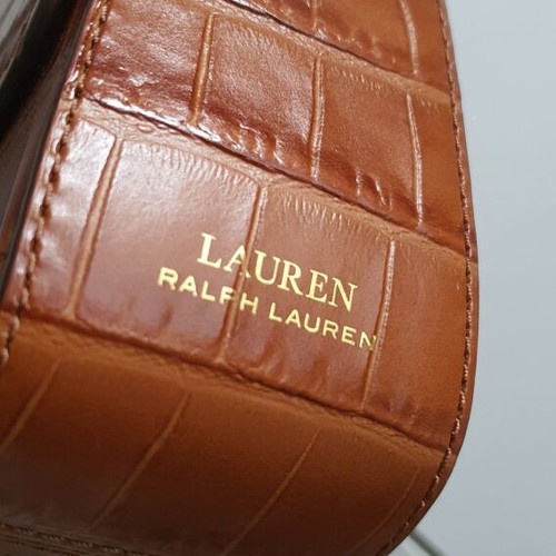 Ralph Lauren crossbody bag brown genuine leather new
