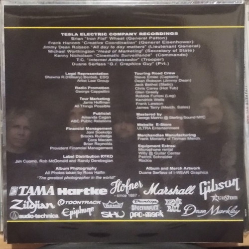 Tesla Forever More LP new, blue light colored vinyl, metal