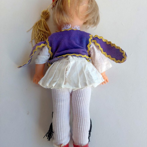Tsolias Doll Greek Made 1970s, new