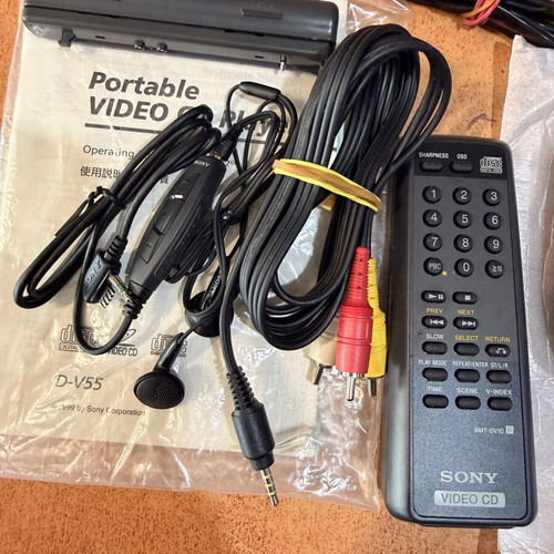 Sony Video CD Discman D-V55 collector's set like new