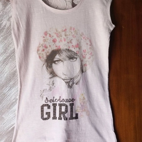 Admiral sleeveless vintage top with lace back, like new, pink