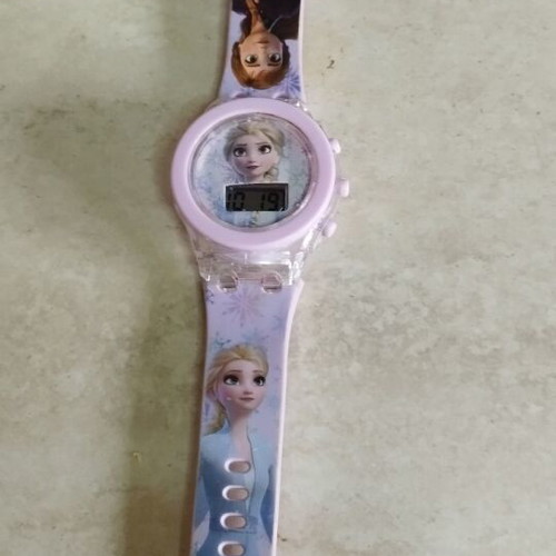 Frozen 3D Glowing Digital Kids Wristwatch like new