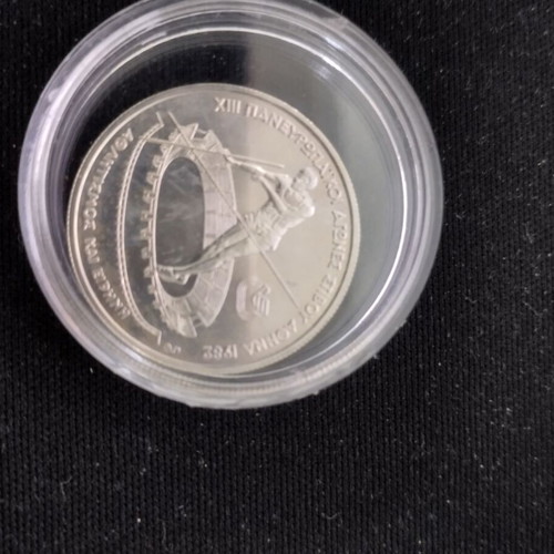 Coin XIII European Athletics Championship Athens 1982 new, silver 0.900