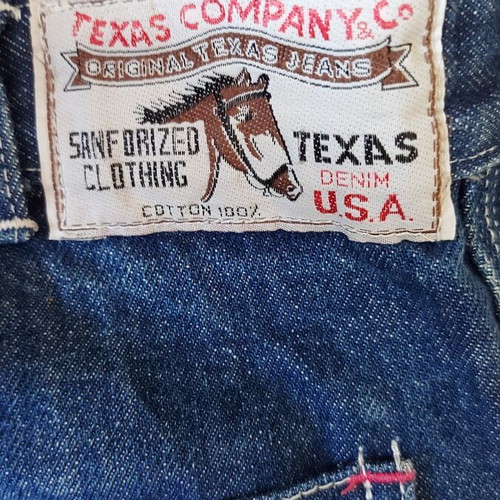 Texas Carpenter vintage unisex jeans, high waist, denim
