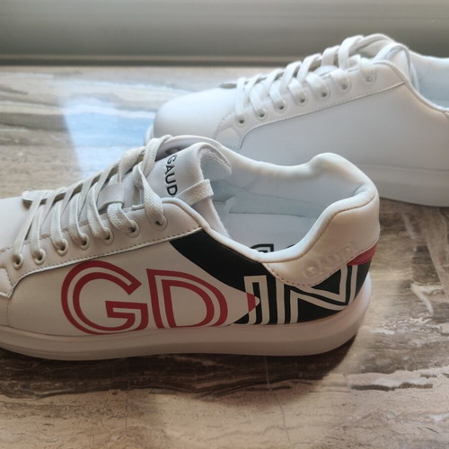 Gaudi sneakers unisex, new, size 42, white and red leather