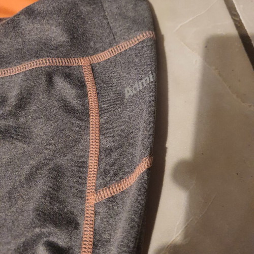 Admiral Gym Leggings like new, grey with orange details, size M