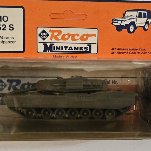 Roco Minitanks HO 352 S M1 Abrams Battle Tank model like new