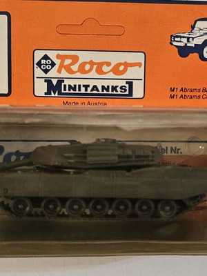 Roco Minitanks HO 352 S M1 Abrams Battle Tank model like new