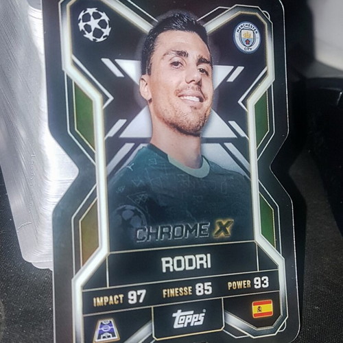 Rodri Chrome X Topps Match Attax 2026 card like new