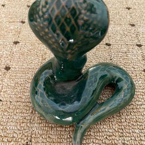 Ceramic cobra ornament new