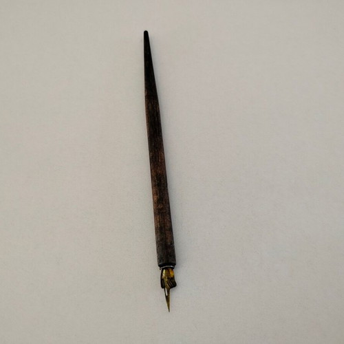 Wooden dip pen used, length 19cm
