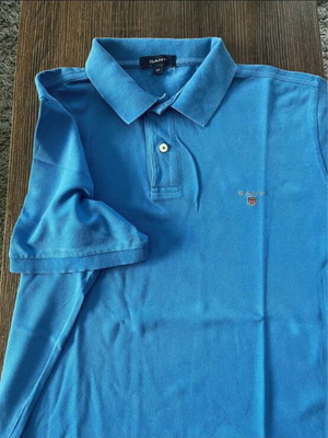 Gant Men Polo Shirt Size M Like New Blue