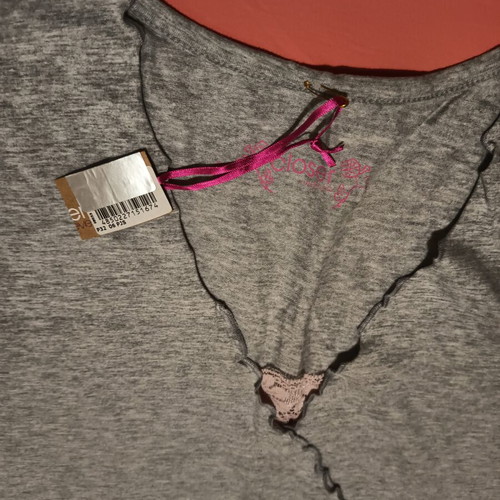 Women's summer cotton pyjamas set new, grey and pink