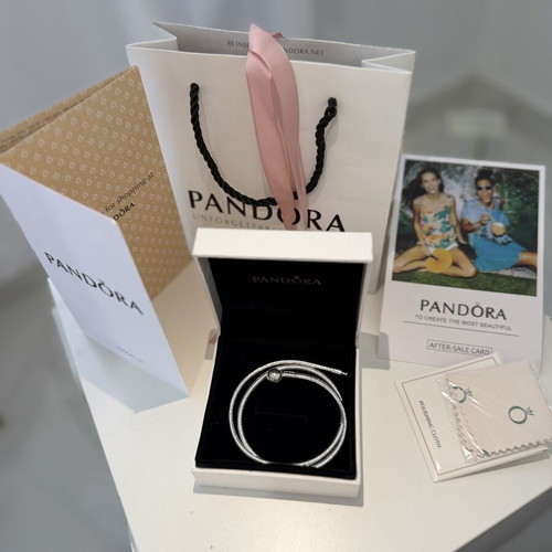 Pandora necklace, silver