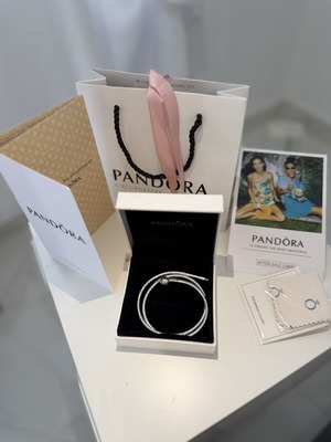 Pandora necklace, silver