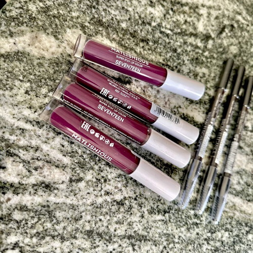 Seventeen Set new, sealed makeup collection with lip color and brow pencils