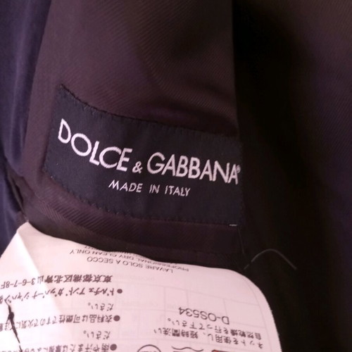 Dolce & Gabbana men's blue velvet jacket XL new