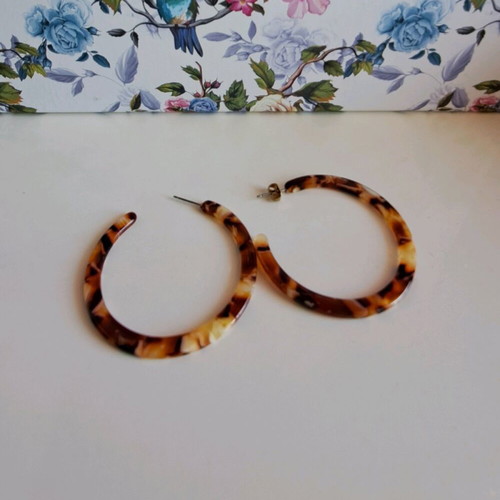 Zara earrings new, black and brown