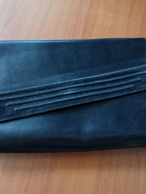 Vintage black handbag, missing shoulder strap