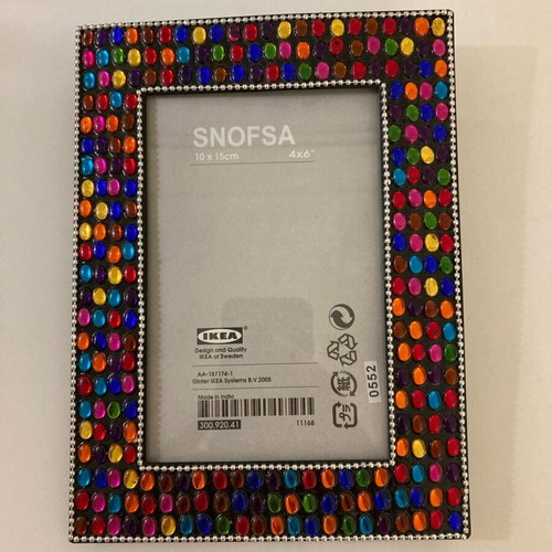 IKEA 10x15cm metal photo frame with designs used