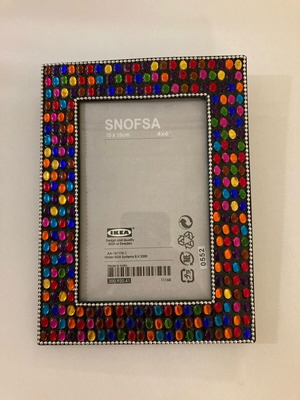 Κορνίζα ΙΚΕΑ 10x15cm σιδερένια με σχέδια μεταχειρισμένη