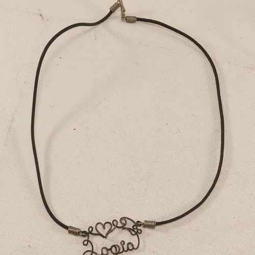 Handmade pendant name Sofia made to order with 45 cm cord