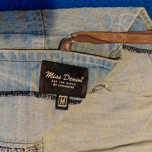 Mini denim dress like new with straps and small front slits