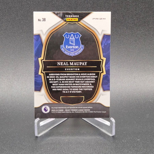 2022-23 Panini Select Premier League Terrace Pink Ice Prizm Neal Maupay #38 Everton Brighton card