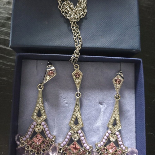 Ethnic Jewelry Set Bollywood Style New Necklace and Earrings