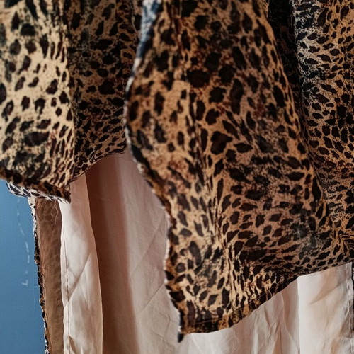 SAG HARBOR animal long dress new, vintage style