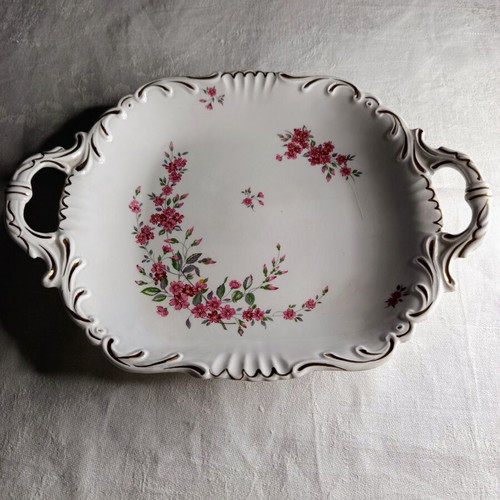 Square plate J&G Meakin England used, collectible porcelain MC 604