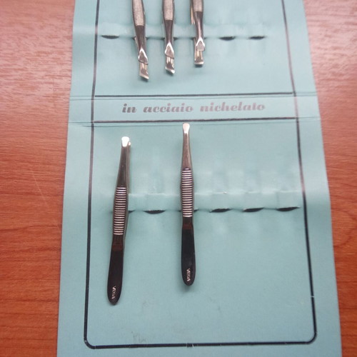Premax Make Up grooming tweezers pack from 1980s new