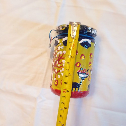 Glass Vase Summer Time Ioanart new, handmade