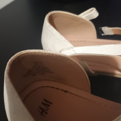 H&M girls' sandals size 33 used with glitter butterflies