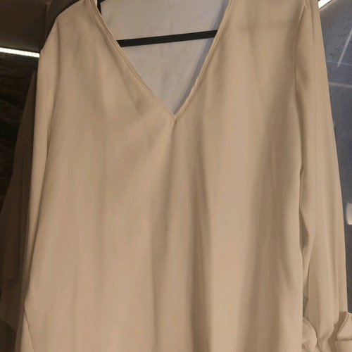 Zara shirt with bows on sleeves, slim fit, like new
