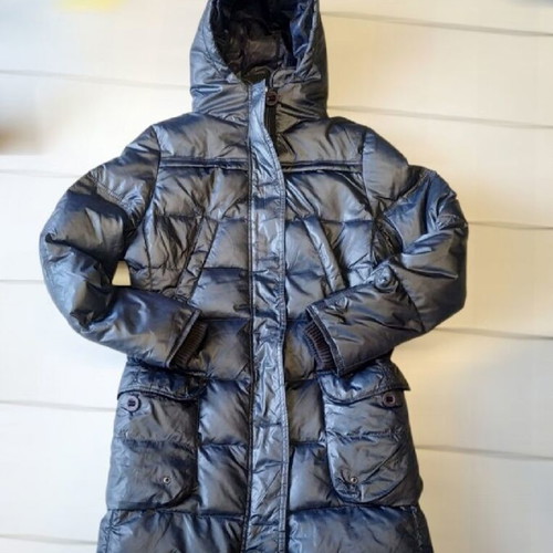 Original Marin’s long down jacket like new, size S, blue-black