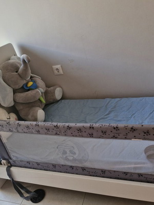 Children's bed with orthopedic mattress