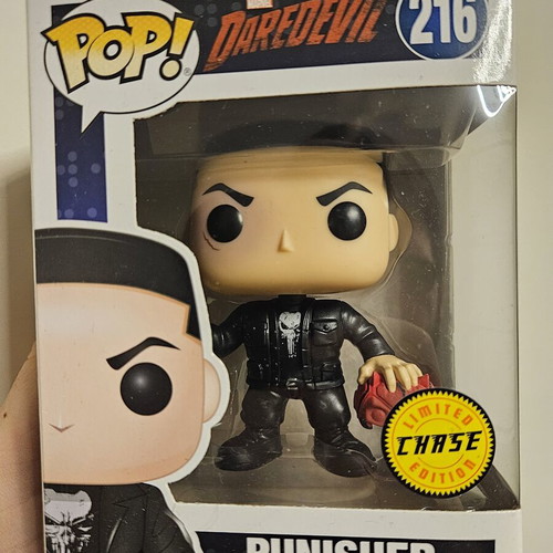 Punisher #216 Chase Funko Pop with Daredevil's Head like new