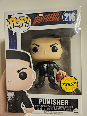 Punisher #216 Chase Funko Pop with Daredevil's Head like new