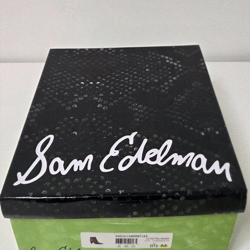 Sam Edelman ankle boots like new, red, size 38.5, 9.5 cm heel
