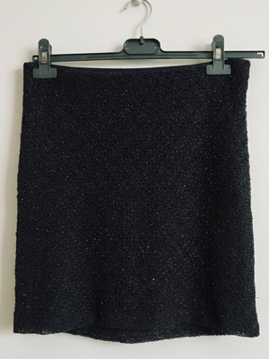 Skirt with shimmer new, size M 38 10, black