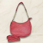 Red shoulder bag 2-in-1 with gold details, new without tags