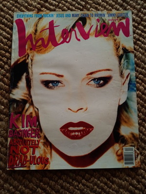 Interview magazine 1994 used, Kim Basinger, Karl Lagerfeld collectible
