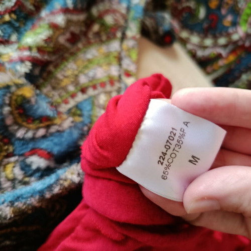 Badila red top like new, old design, size M