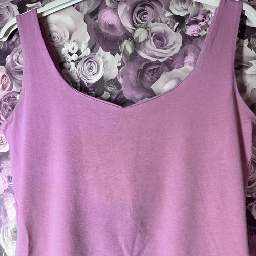 Pink women's top with thin straps size S like new