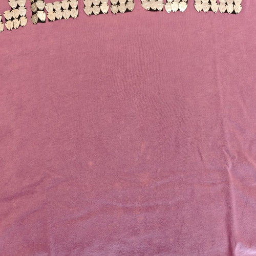 T-shirt Elvis Jesus rock n roll XL used, purple, handmade