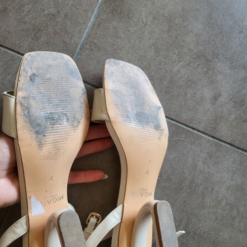 Migato beige sandals size 37 with elegant heel