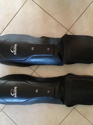 Martial arts shin guards used, almost like new