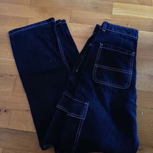 Bershka women's jeans like new, black and white, sizes XS and S